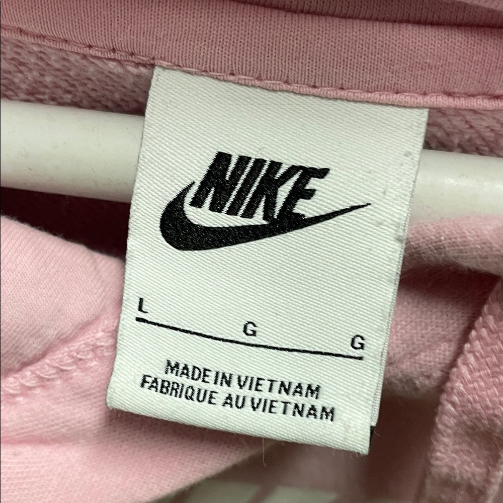 Nike Light Pink Hoodie with White Swoosh Logo - Picture 2 of 4